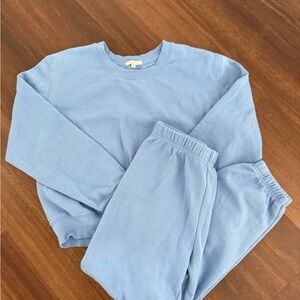 Blue Women's Sweatshirt and Sweatpants